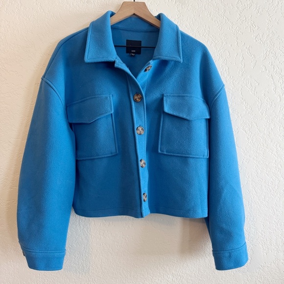 Love Tree Jackets & Blazers - Love Tree Vibrant Blue Utility Jacket